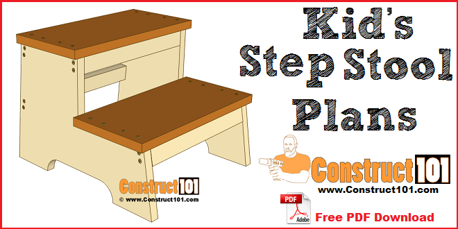 Kids Step Stool Plans Free PDF Download - Image 1
