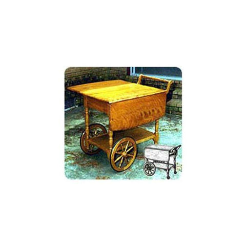 Woodworking Project Paper Plan to Build Tea Serving Cart - Image 1