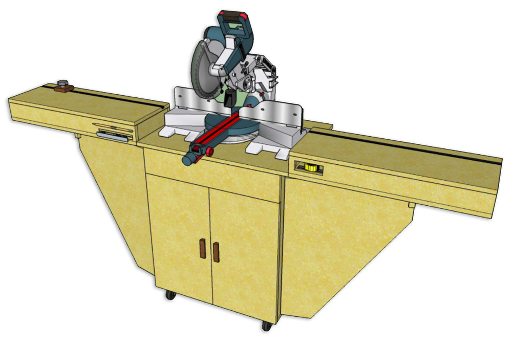Fisher’s Mobile Miter Station woodworking plan