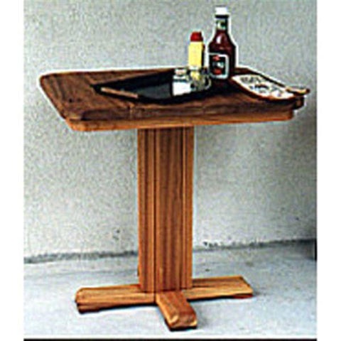 Woodworking Project Paper Plan to Build Patio Barbeque Table - Image 1