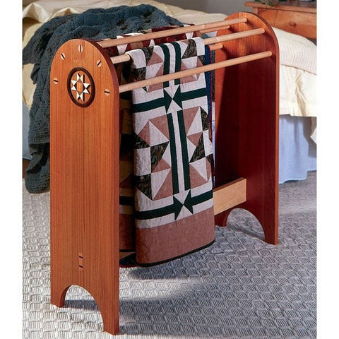 Woodworking Project Paper Plan to Build Shaker Quilt Stand - Image 1