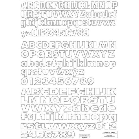 Woodworking Project Paper Plan to Build Letters & Numbers Alphabet 1 - Image 1