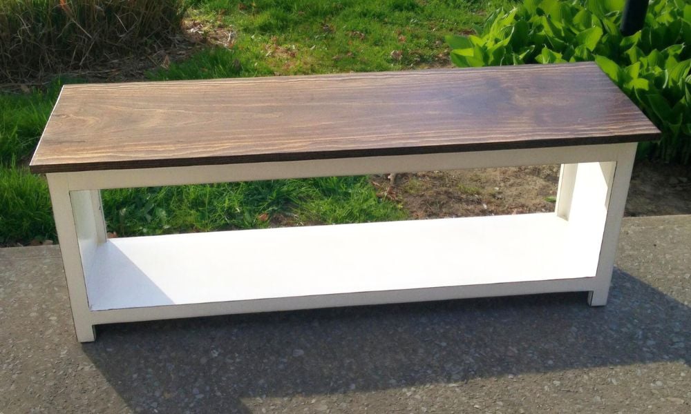 Simple End of Bed Storage Bench - Image 1