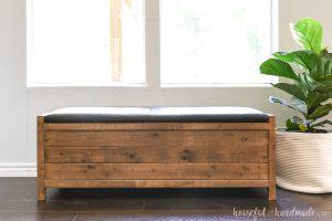 Upholstered Storage Bench - Image 1