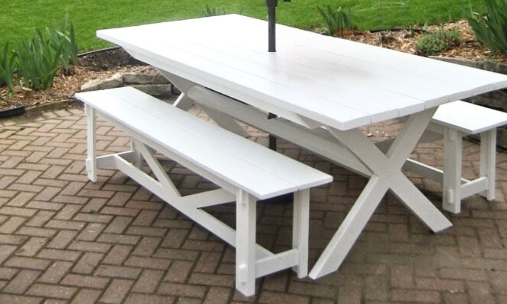Outdoor X Base Table - Image 1