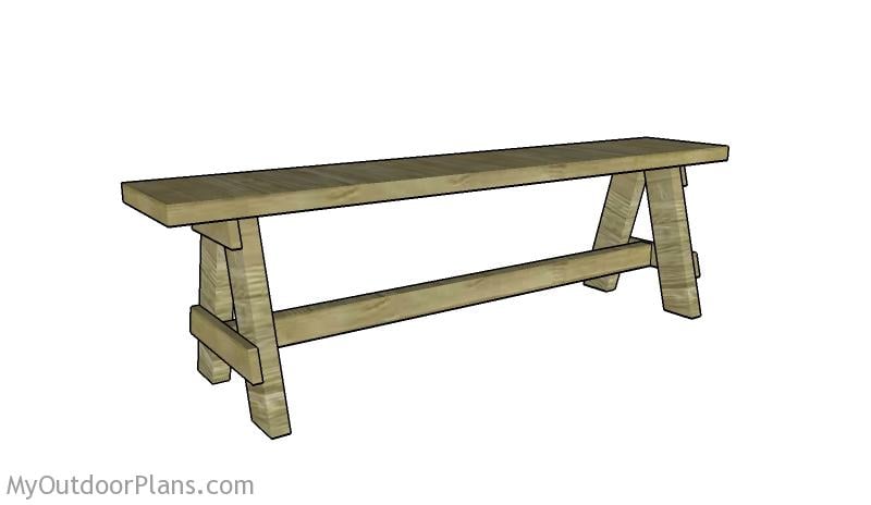OUTDOOR BENCH SEAT PLANS woodworking plan