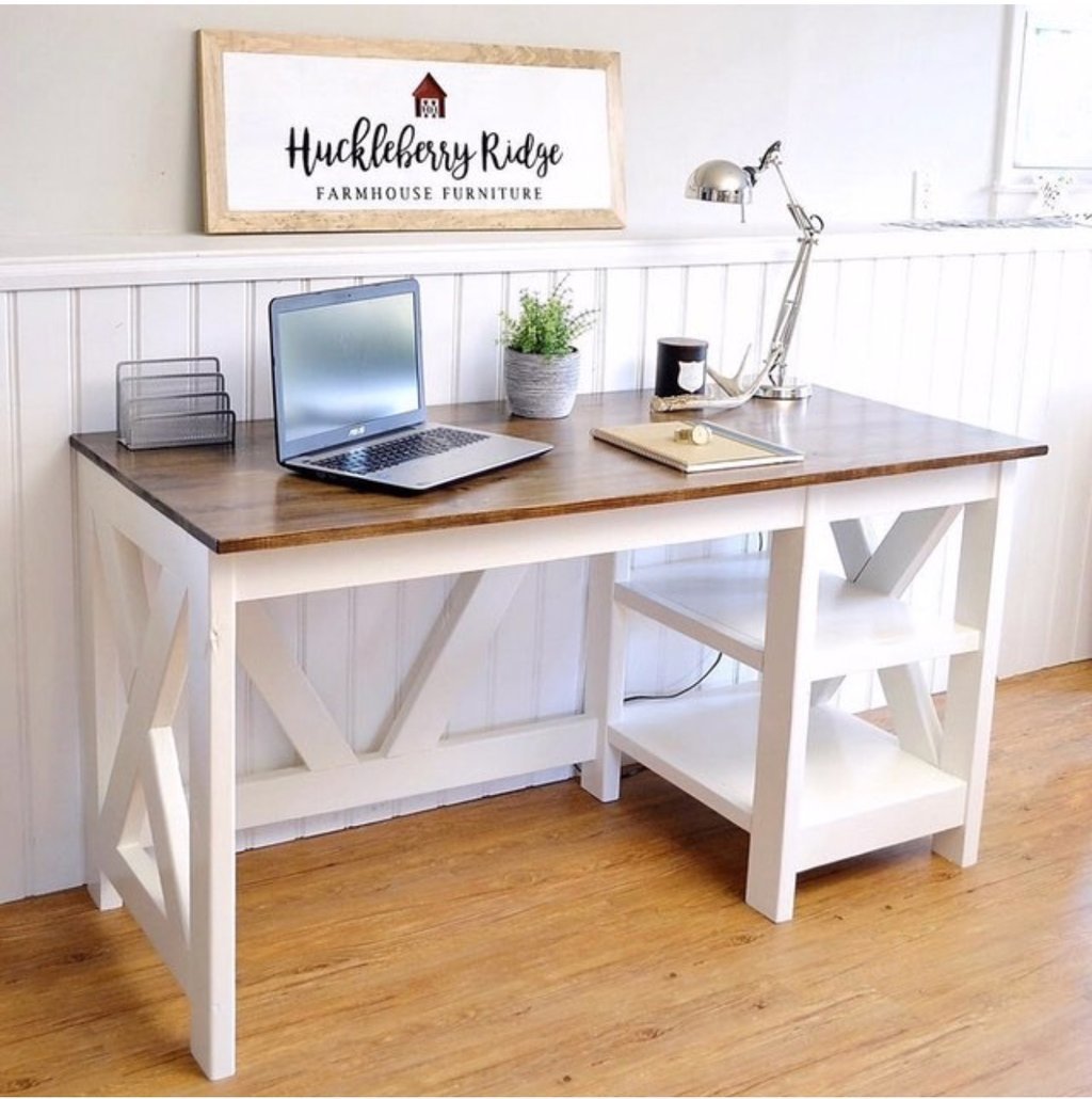Farmhouse X Desk - Image 1