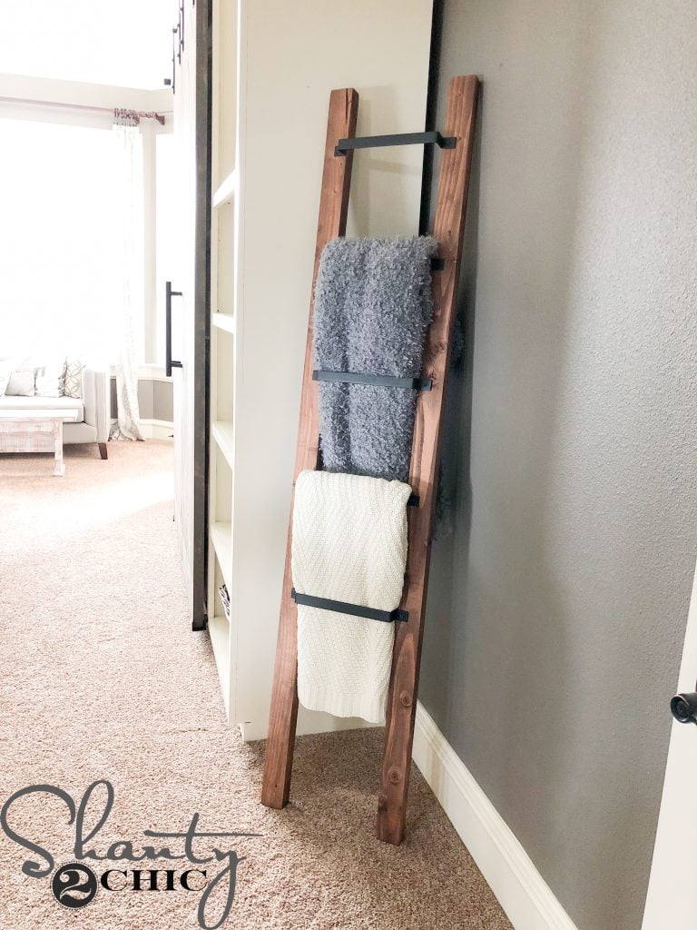 Barn Door Pull Blanket Ladder - Image 1