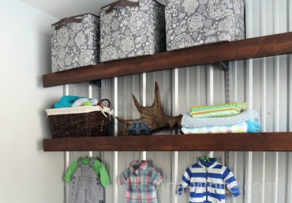Wood Shelf Covers over Wire Shelving Brackets and Tracks - Image 1