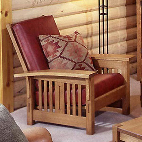 Downloadable Woodworking Project Plan to Build Arts and Crafts Morris Chair - Image 1