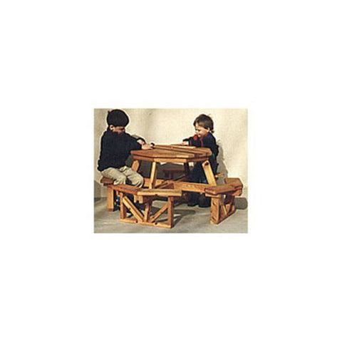 Woodworking Project Paper Plan to Build Child’s Octagon Picnic Table - Image 1