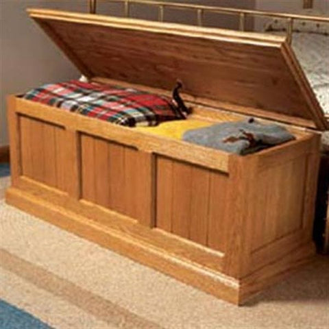 Woodworking Project Paper Plan to Build Cedar-Lined Oak Chest woodworking plan