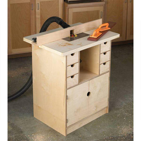 Downloadable Woodworking Project Plan to Build Router Table and Organizer - Image 1