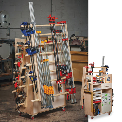 Compact Clamp Cart Downloadable Plan woodworking plan