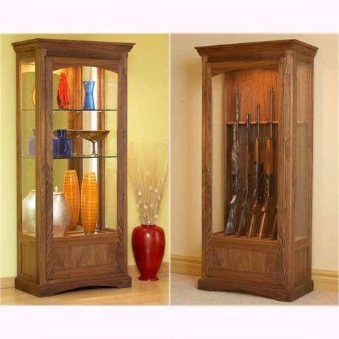 Downloadable Woodworking Project Plan to Build Convertible Display and Gun Cabinet - Image 1