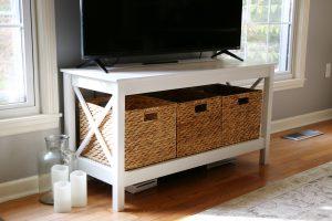 X-Leg TV Stand woodworking plan