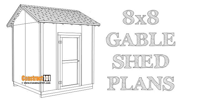 DIY 8×8 Gable Shed | Building Plans woodworking plan