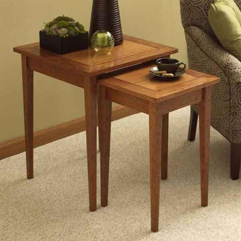 Downloadable Woodworking Project Plan to Build Perfect-Pair of Nesting Tables - Image 1
