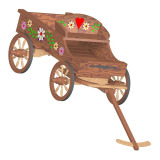 Horse drawn wagon flower pot stand plan - Image 1