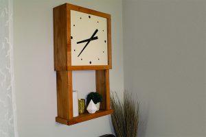 Wall Clock with Display Shelf - Image 1