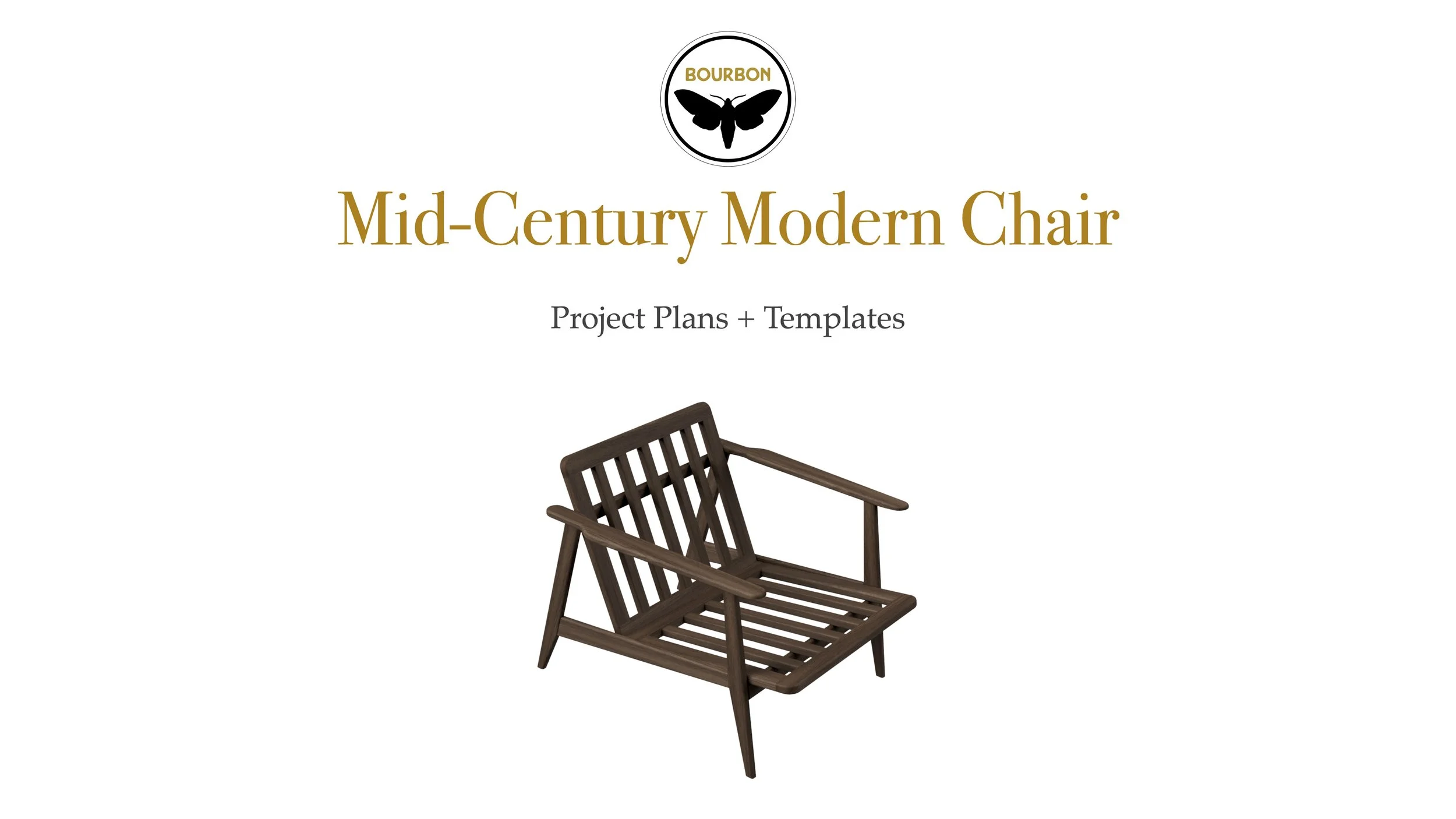 Mid-Century Modern Chair + Templates woodworking plan