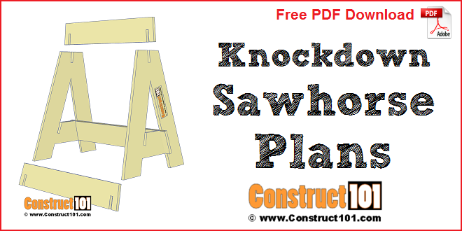 Knockdown Sawhorse Plans – Free PDF Download - Image 1