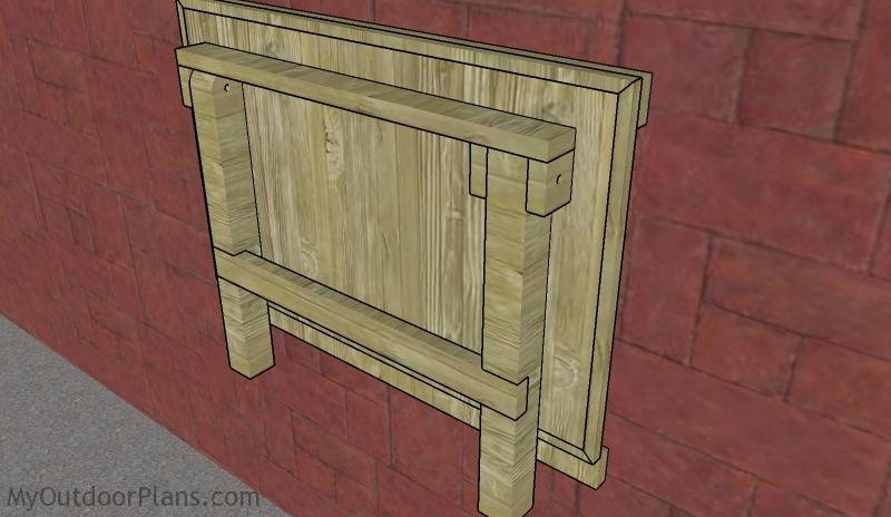 WALL MOUNTED FOLDING WORKBENCH PLANS - Image 1