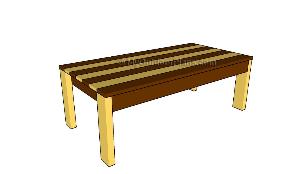 ADIRONDACK COFFEE TABLE PLANS - Image 1