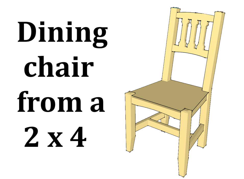 Dining Chair From a 2×4 - Image 1