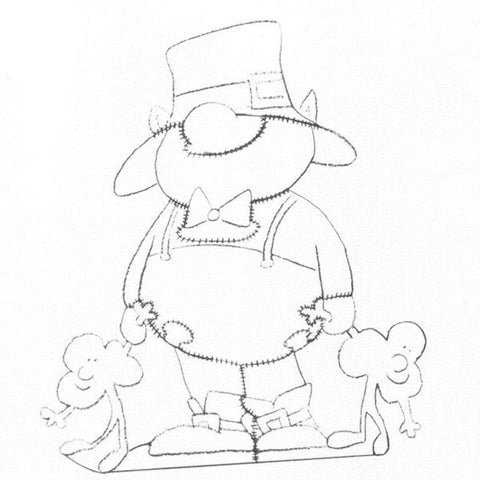 Woodworking Project Paper Plan to Build Leprechaun with Shamrocks - Image 1