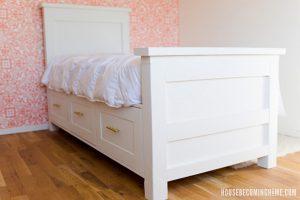 Twin Bed with Storage - Image 1