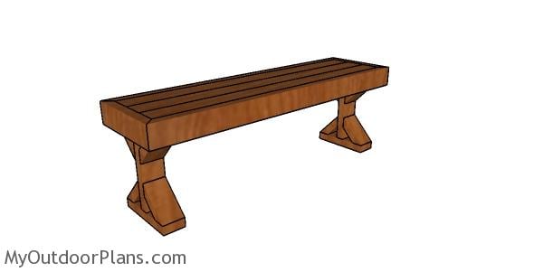 2×4 DECK BENCH PLANS - Image 1