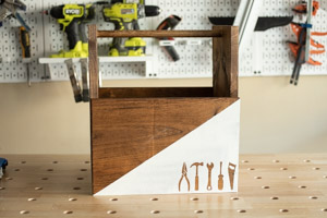 DIY Stenciled Tool Tote - Image 1