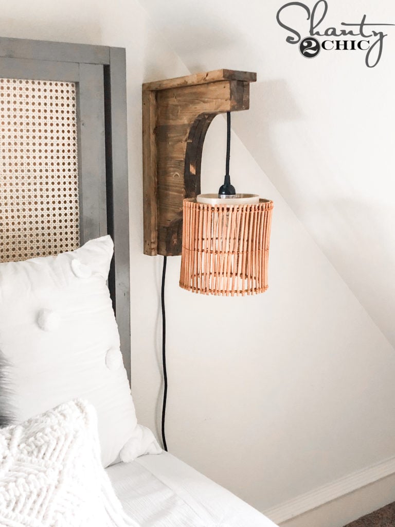 DIY Corbel Sconce Light woodworking plan