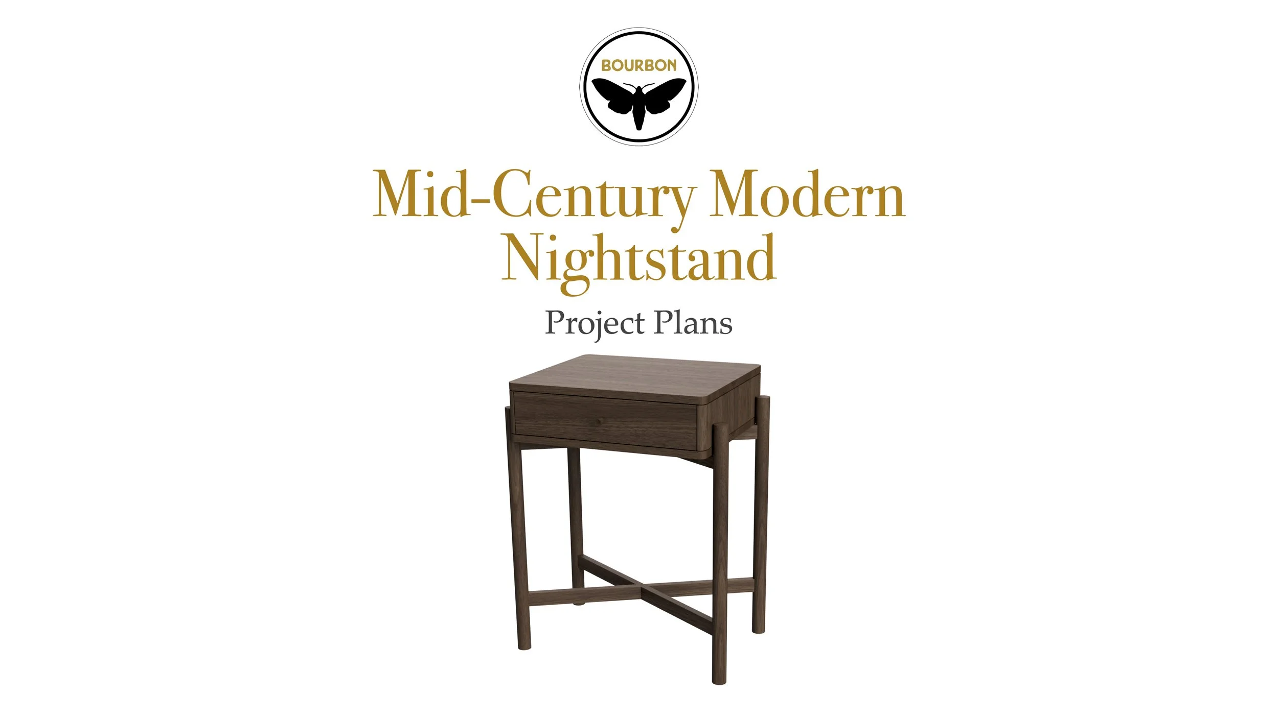 Mid-Century Modern Nightstands woodworking plan