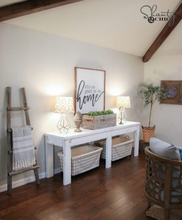 $40 Farmhouse Console Table - Image 1