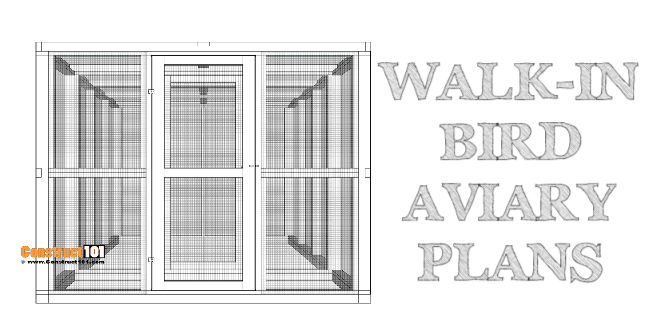 DIY Walk In Bird Aviary | 8×16 Plans - Image 1