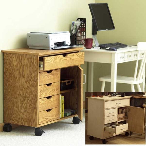 Woodworking Project Paper Plan to Build Home/Shop Storage Cart woodworking plan