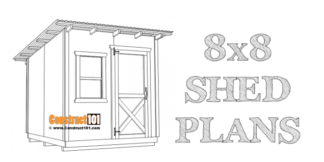 8×8 Lean To Shed Plans | DIY Projects - Image 1