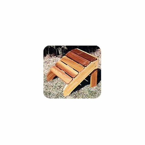 Woodworking Project Paper Plan to Build Classic Adirondack Footrest - Image 1