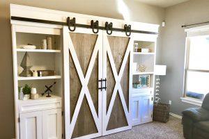 Sliding Barn Door Media Center - Image 1
