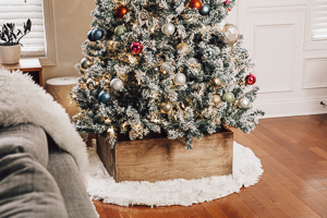 DIY Wooden Christmas Tree Collar - Image 1