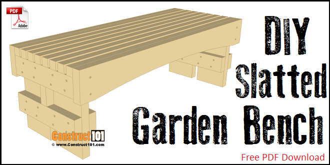 Slatted Garden Bench Plans – Step-By-Step - Image 1