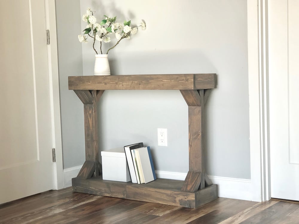 Narrow Console Table [Modern Farmhouse Collection] woodworking plan