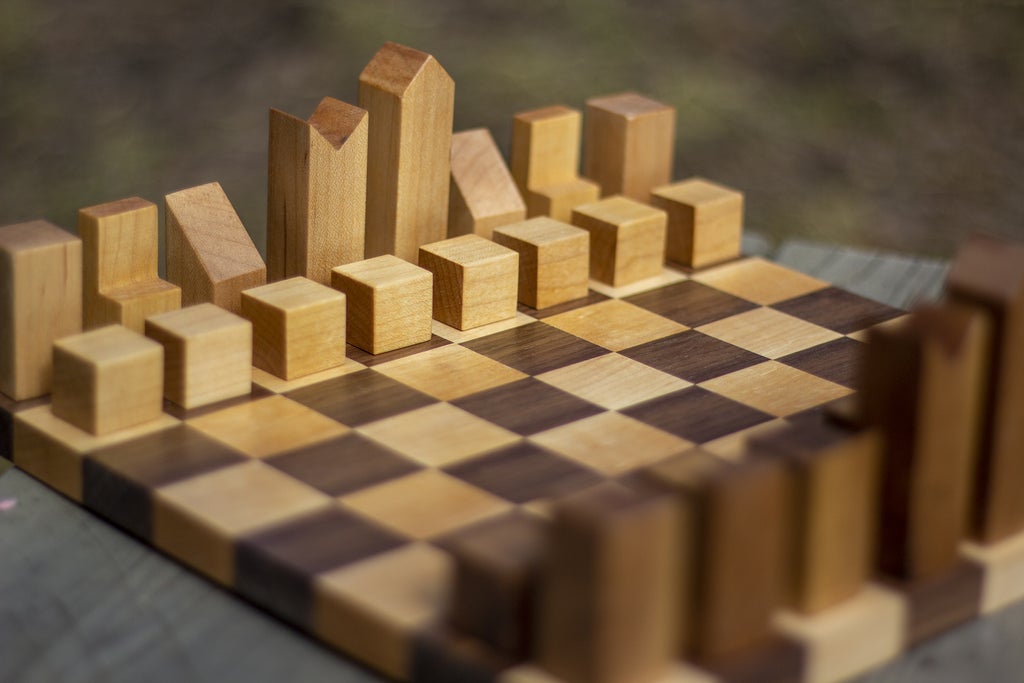 Mid Century Modern Chess Pieces - Image 1