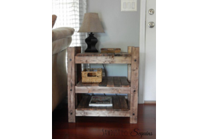 Rustic End Table - Image 1