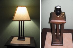 Mission Style Bedroom Lamp woodworking plan