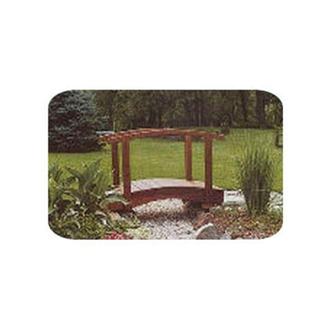 Woodworking Project Paper Plan to Build 5′ Arched Lawn Bridge - Image 1
