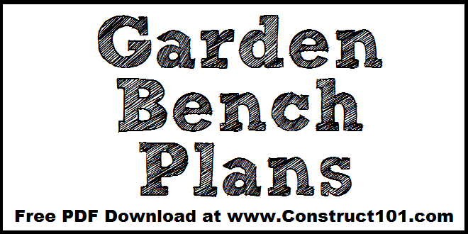 Outdoor Garden Bench Plans (Free) - Image 1