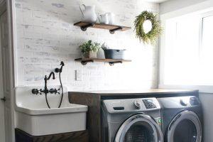 Laundry Sink Cabinet & Folding Counter woodworking plan